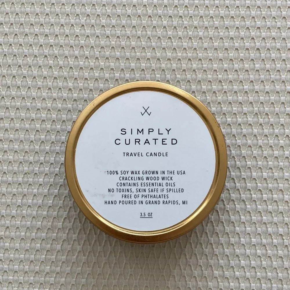 Simply Curated Coconut Shea Travel Candle
